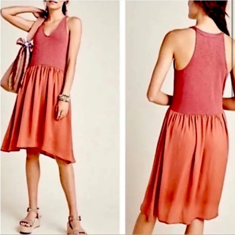 Anthropologie Dolan Fabiana Sleeveless Tank Dress Rose Pink Women’s Size XS